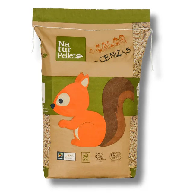 Naturpellets - 50 Palets de 3850 Sacos de Pellets de Madera 15kg - Certificado ENplus A1